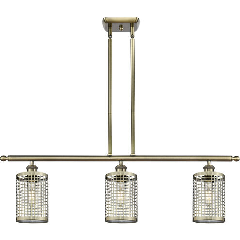 Nestbrook 3 Light 36 inch Antique Brass Island Light Ceiling Light