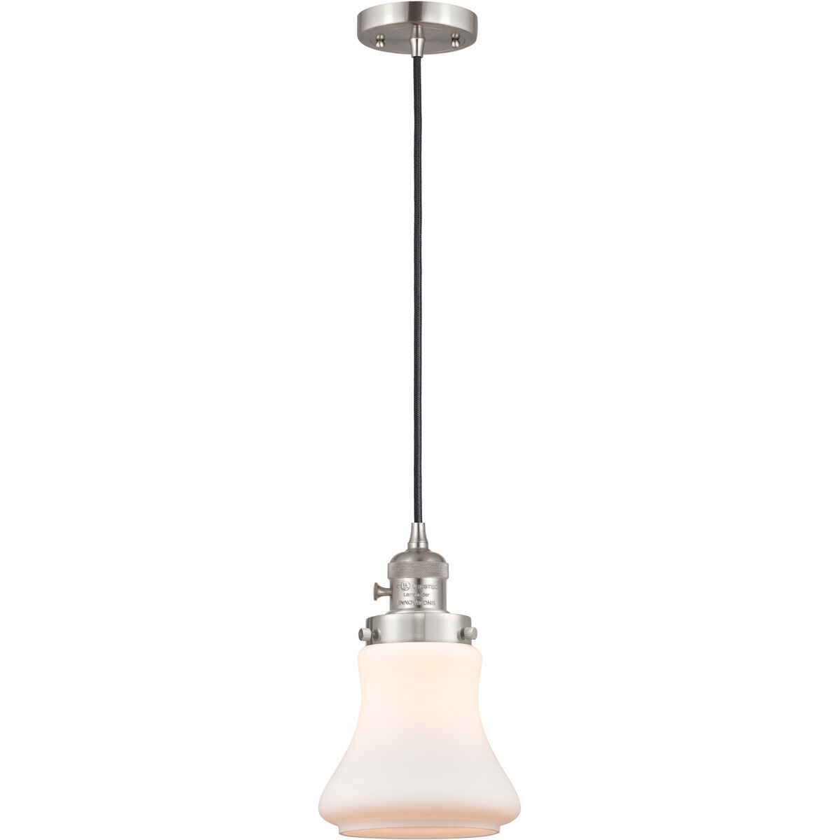 Franklin Restoration Bellmont LED 6 inch Brushed Satin Nickel Mini Pendant Ceiling Light