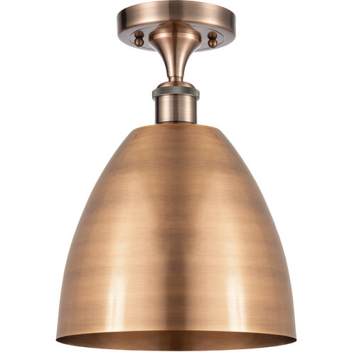 Ballston Dome 1 Light 9 inch Antique Copper Semi-Flush Mount Ceiling Light
