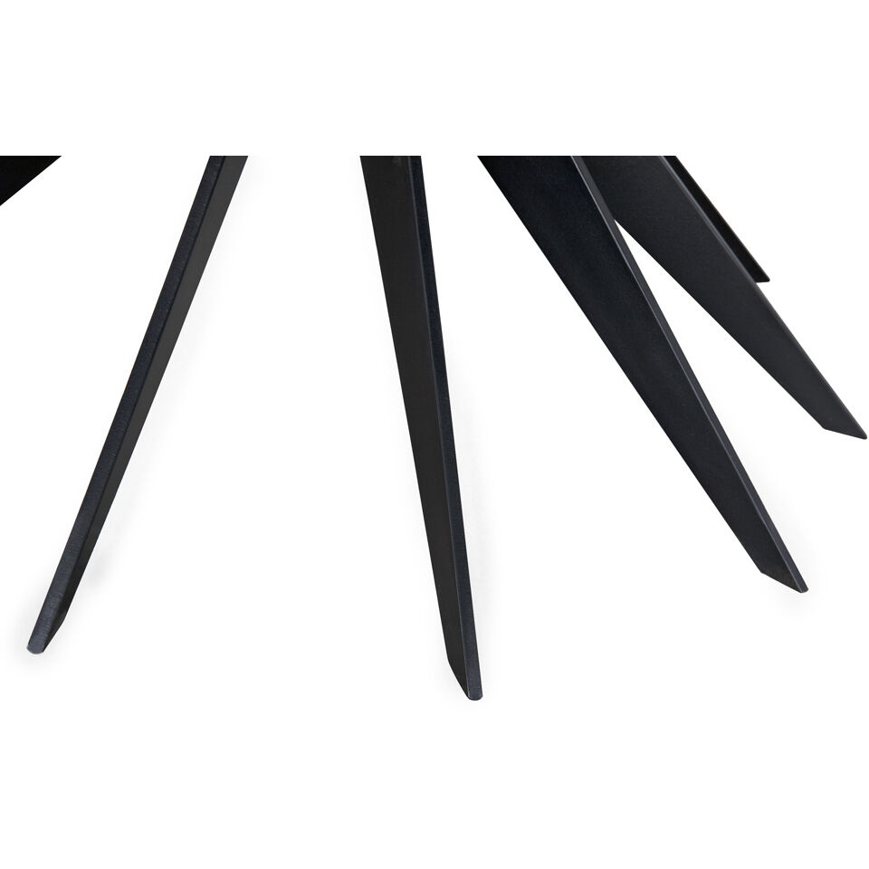 Spider 40 X 40 inch Matte Black Coffee Table