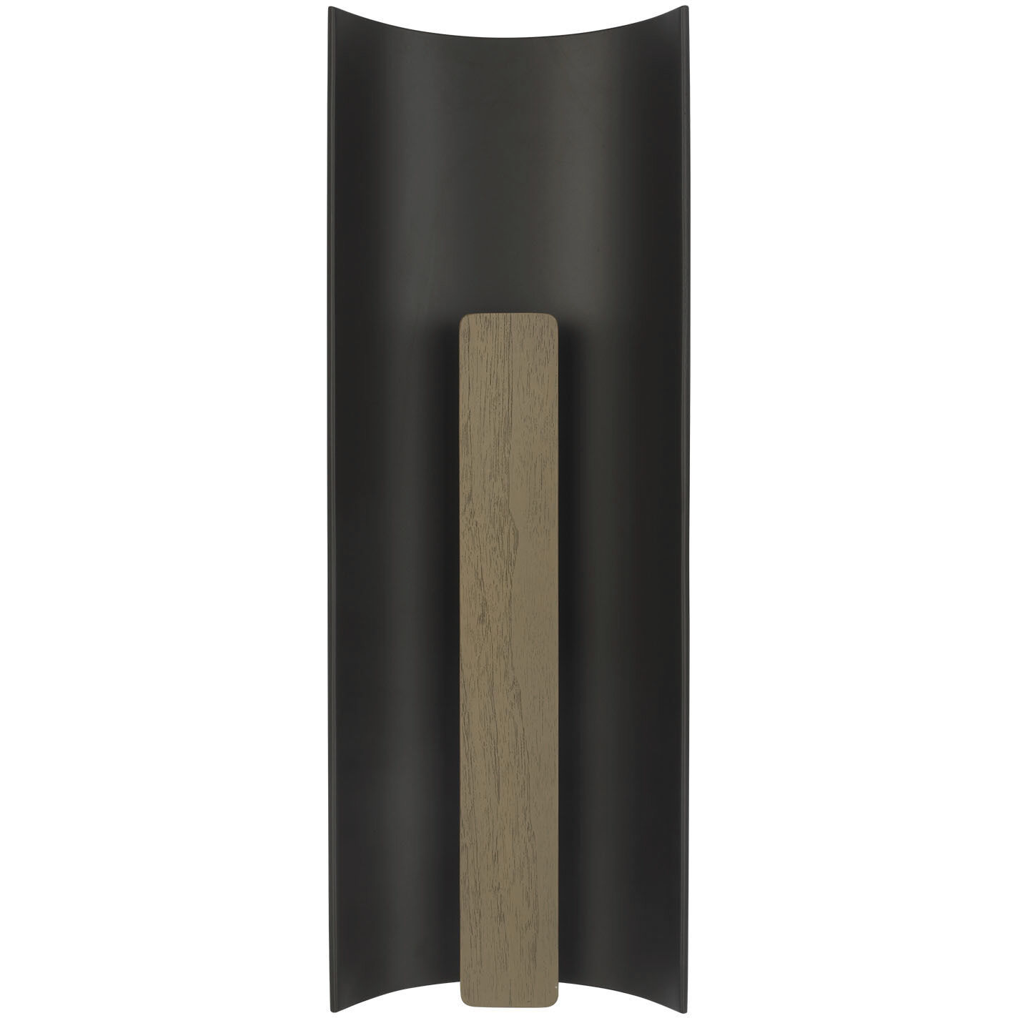 Anne-Marie Barton Remi Sconce Wall Light in Matte Carbon and Warm Walnut