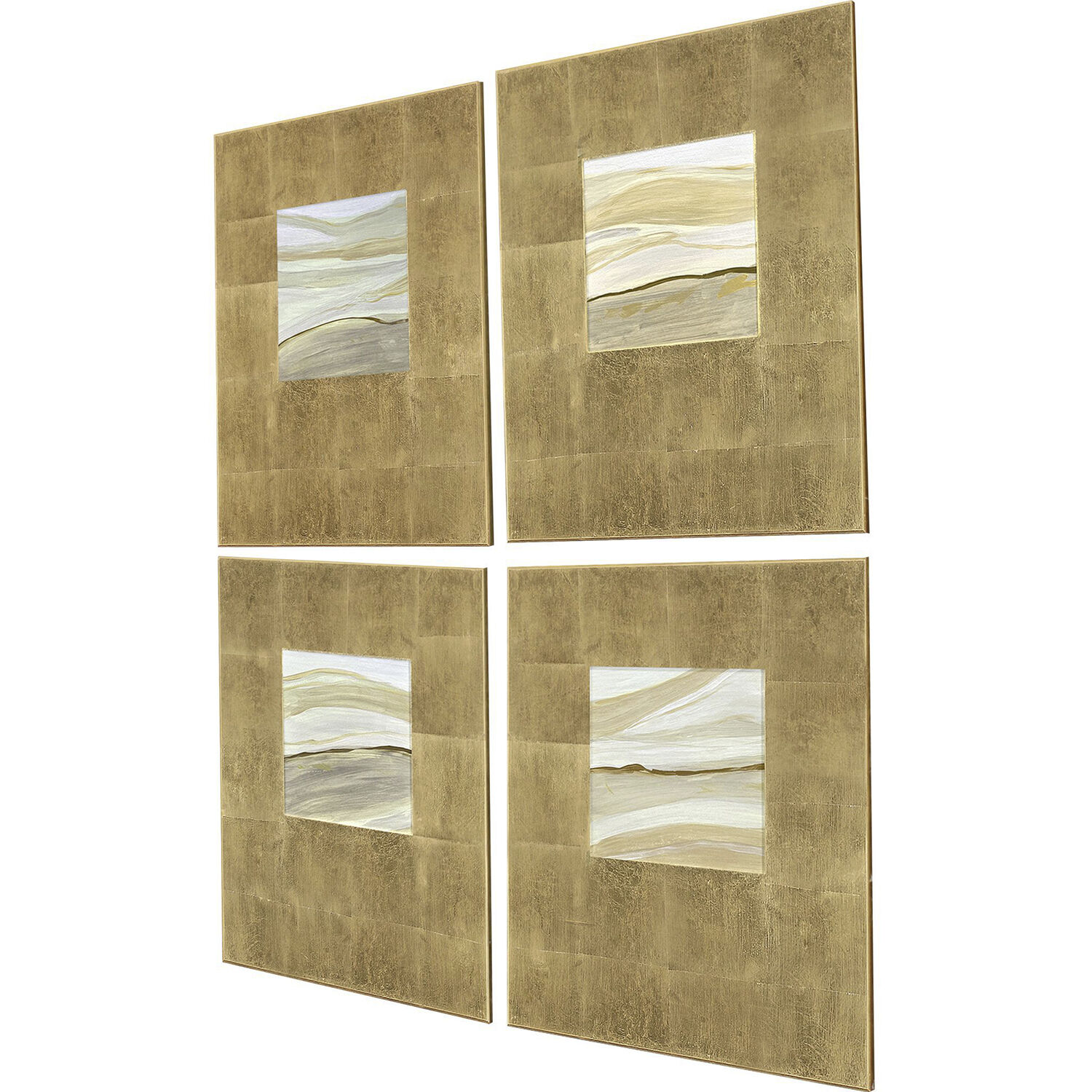 Neutral Galaxy White and Green and Neutral Wall Sculpture, The Studio