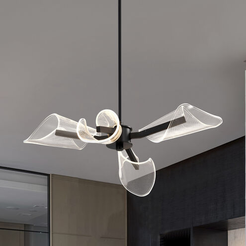 Sedona LED 27.13 inch Matte Black Chandelier Ceiling Light