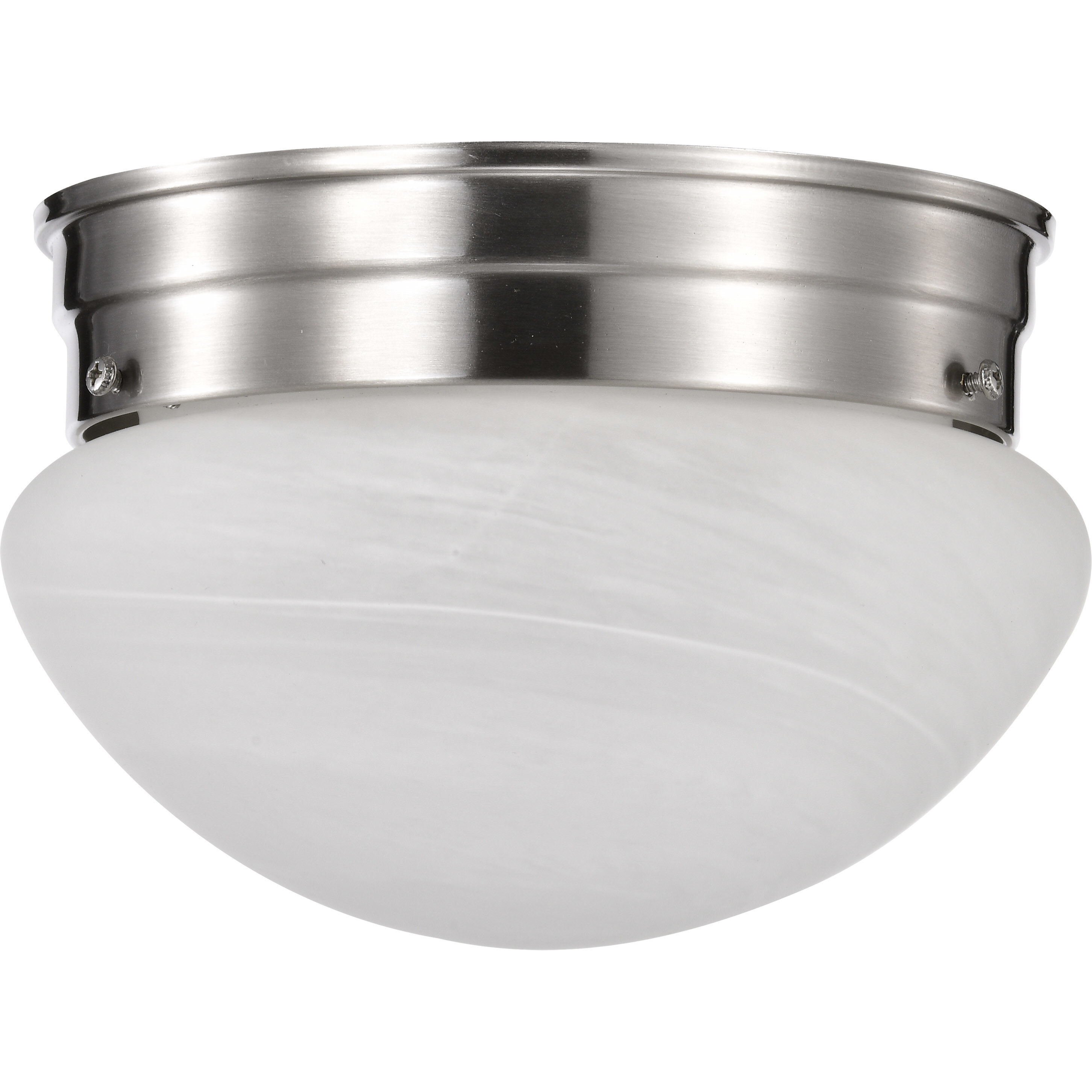 Brentwood 1 Light 8 inch Brushed Nickel Flush Mount Ceiling Light