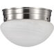 Brentwood 1 Light 8 inch Brushed Nickel Flush Mount Ceiling Light
