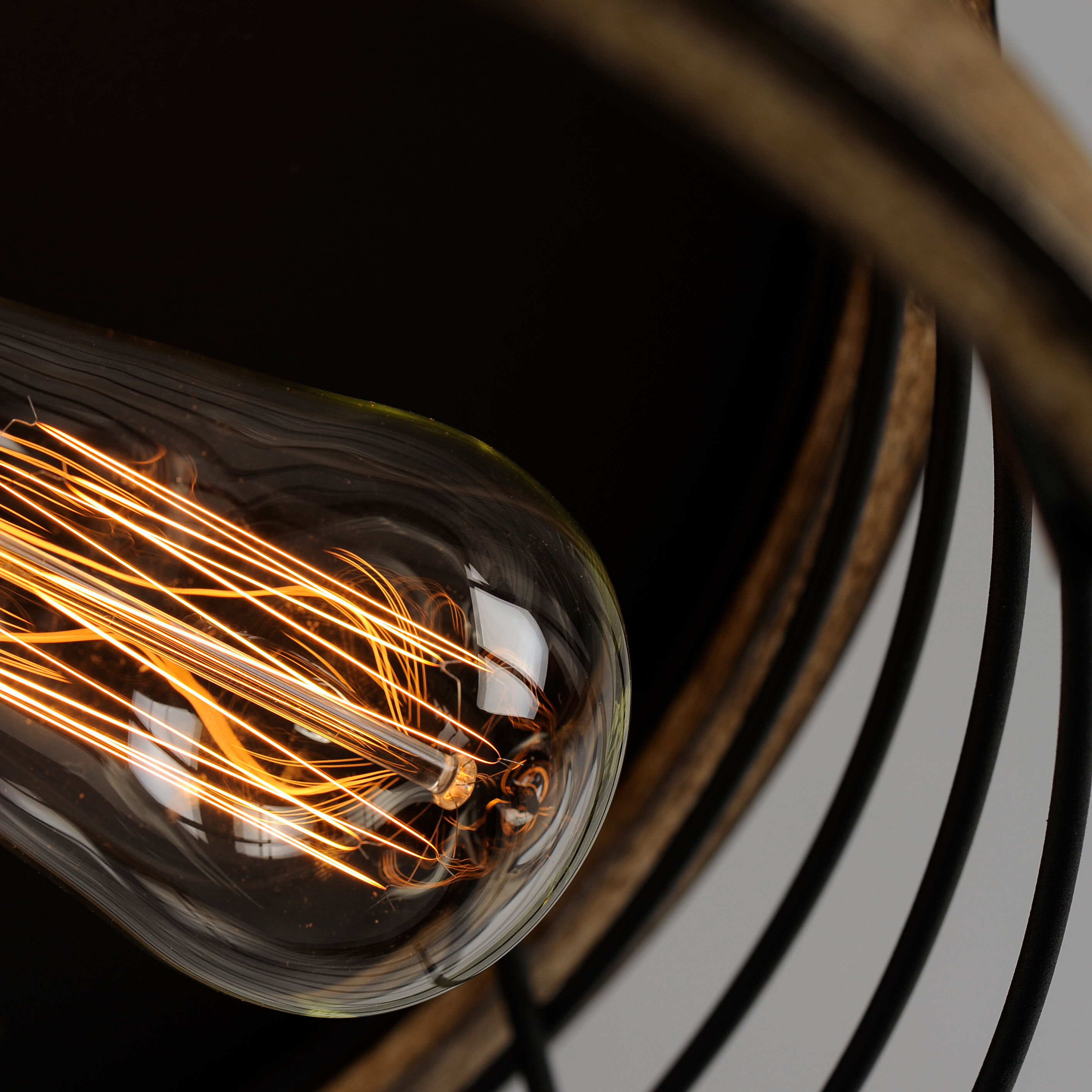 Homestead 2 Light 15 inch Driftwood/Black Semi-Flush Mount Ceiling Light