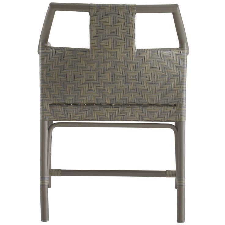 Newton Chartreaux Gray and Gray Outdoor Dining Chair
