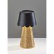 Tory 9.75 inch 2.00 watt Black and Rattan Cordless Table Lamp Portable Light
