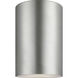 Outdoor Cylinders LED 5.13 inch Painted Brushed Nickel Outdoor Flush Mount