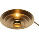 Rancho Mirage 87 inch 60.00 watt Weathered Brass and Black Arc Floor Lamp Portable Light