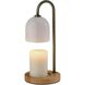 Alcott 13 inch 50 watt Antique Brass Candlewarmer Lamp Portable Light, Simplee Adesso