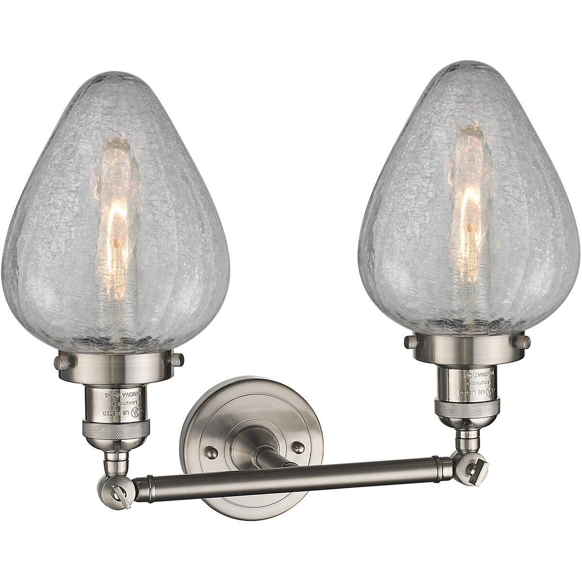 Franklin Restoration Geneseo 2 Light 17 inch Brushed Satin Nickel Bath Vanity Light Wall Light, Franklin Restoration