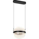 Pisces LED 11.88 inch Black Pendant Ceiling Light