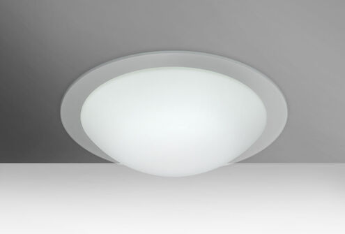 Ring 13 LED 13 inch Flush Mount Ceiling Light in White/Clear Ring Glass