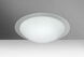 Ring 13 LED 13 inch Flush Mount Ceiling Light in White/Clear Ring Glass