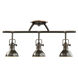 Hatteras Bay 3 Light 120 Olde Bronze Rail Light Ceiling Light