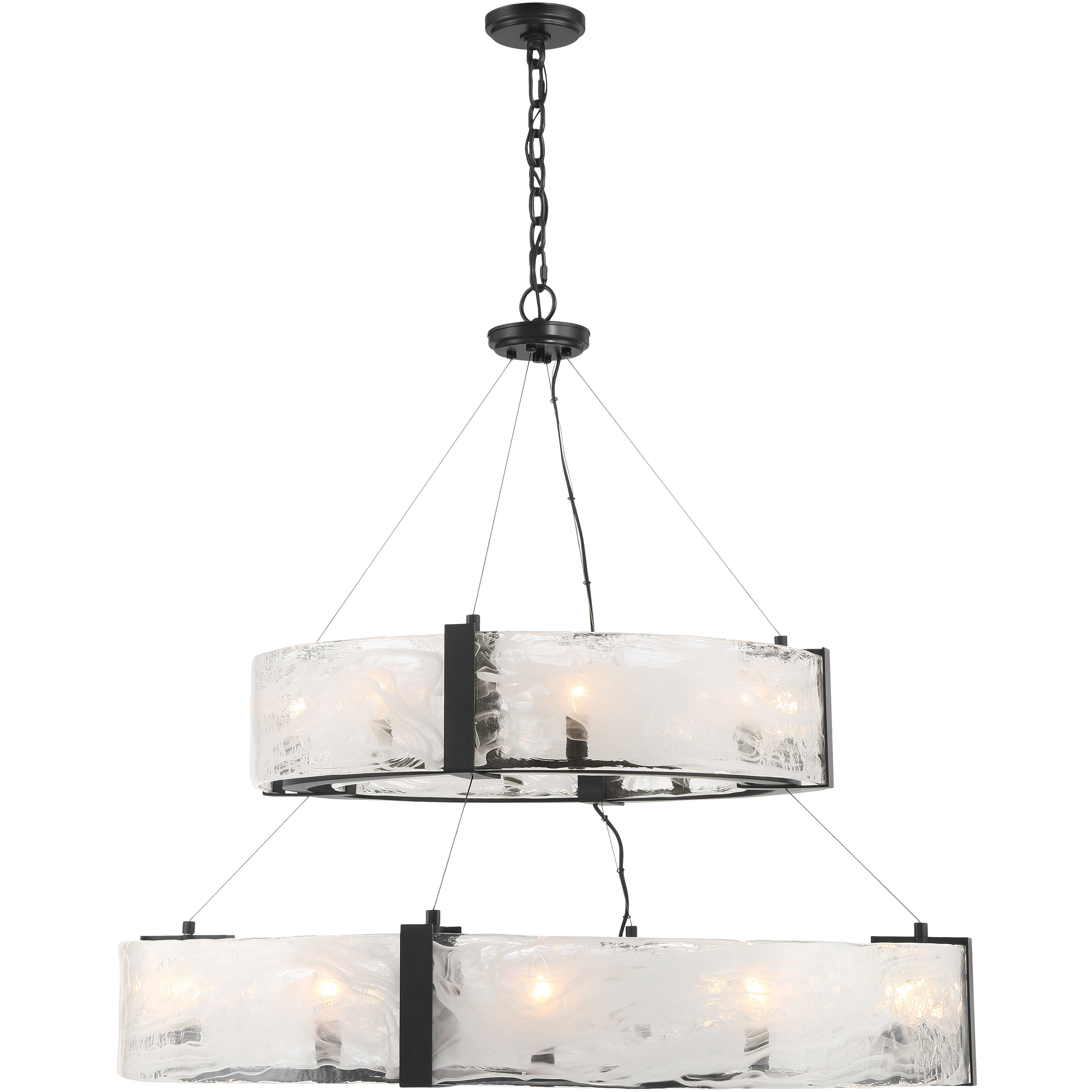 Cloud Break 20 Light 40 inch Coal Pendant Ceiling Light