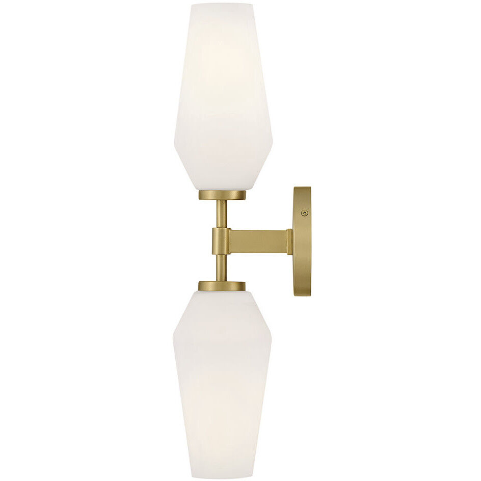 Gio Sconce Wall Light in Lacquered Brass, Large