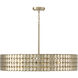 Eliana 4 Light 30.5 inch Champagne Brass Chandelier Ceiling Light