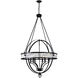 Arkansas 6 Light 30 inch Black Chandelier Ceiling Light