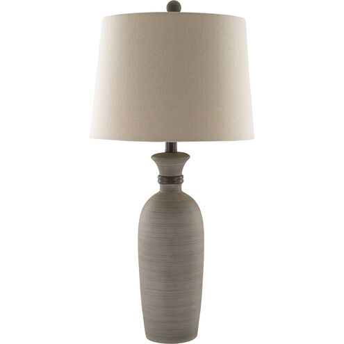 Abellona 28.5 inch 150 watt Gray Table Lamp Portable Light