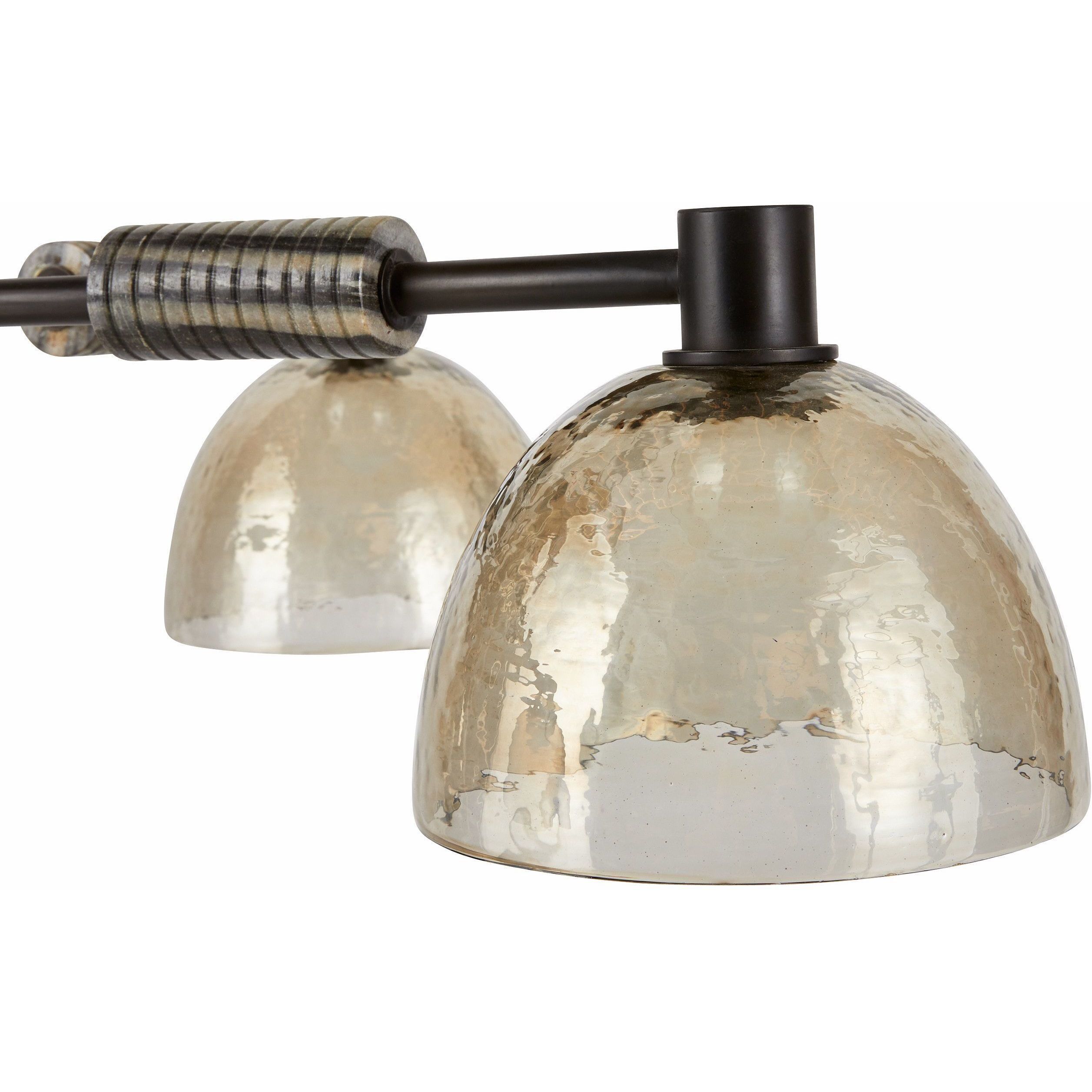 Eli 4 Light 34 inch Blackened Iron Chandelier Ceiling Light