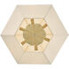 Lisa McDennon Lyla 6 Light 32.25 inch Lacquered Brass Chandelier Ceiling Light, Drum