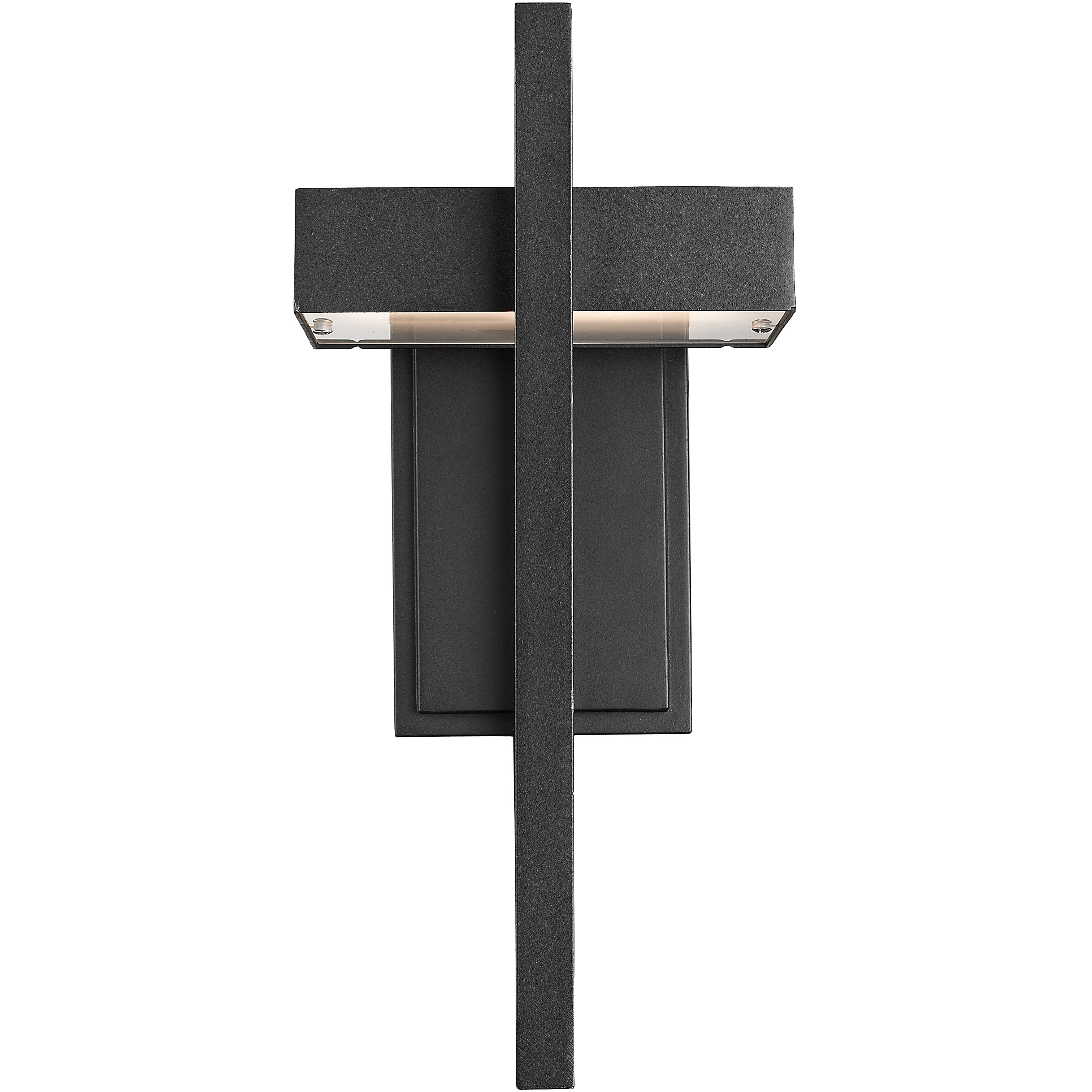 Luttrel LED 15 inch Black Outdoor Wall Light