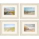 Waterside Collection Distressed Ivory Wood Framed Art