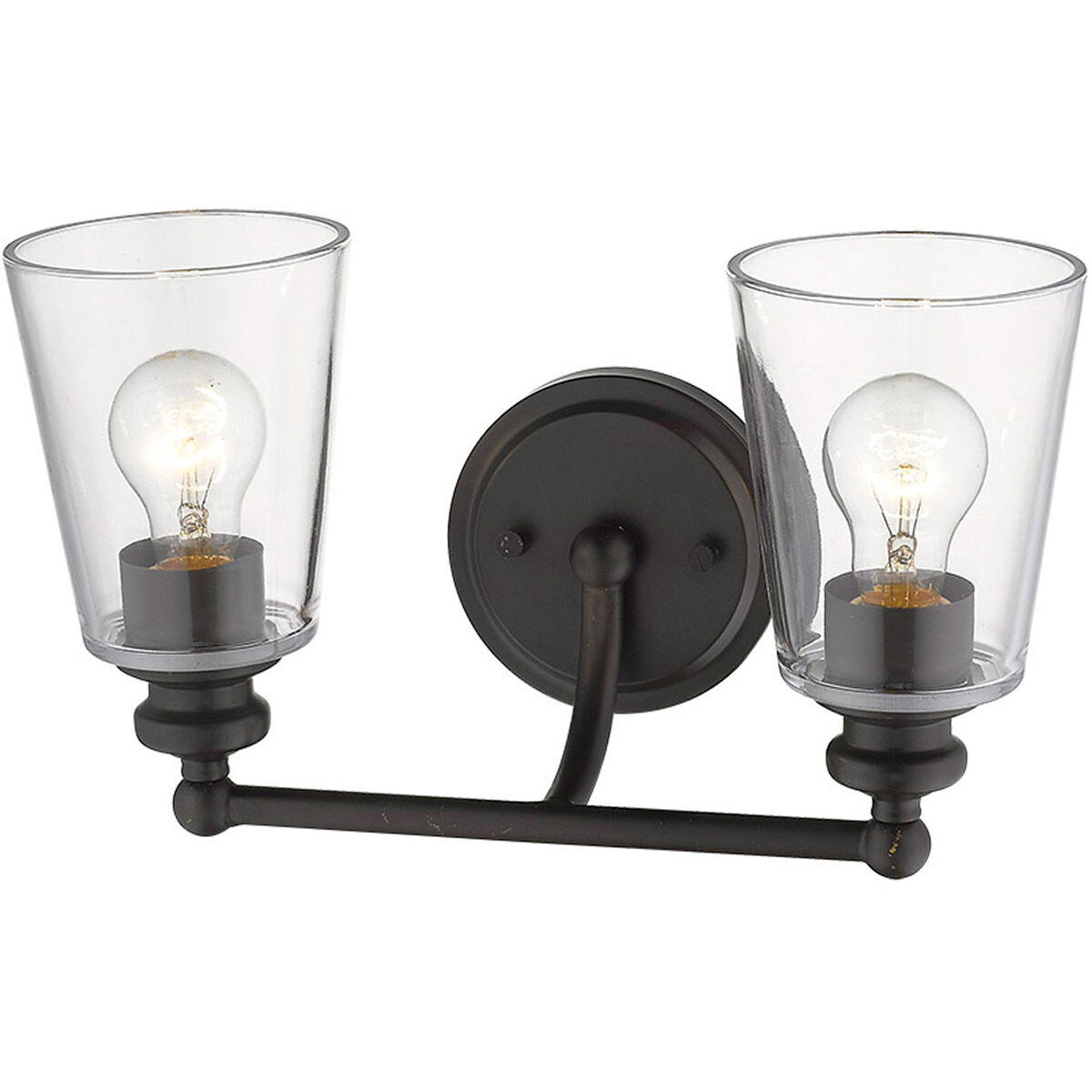 Ceil 2 Light 14 inch Oil-Rubbed Bronze Vanity Light Wall Light in Oil Rubbed Bronze