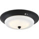 Brentwood LED 15 inch Aged Bronze Flush Mount Ceiling Light