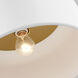 Malone 1 Light 13.75 inch Matte White Ceiling Flush Mount Ceiling Light