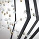 Forever Eternity LED 22 inch Black Pendant Ceiling Light in Clear Radiance Crystal and Gold Pearl