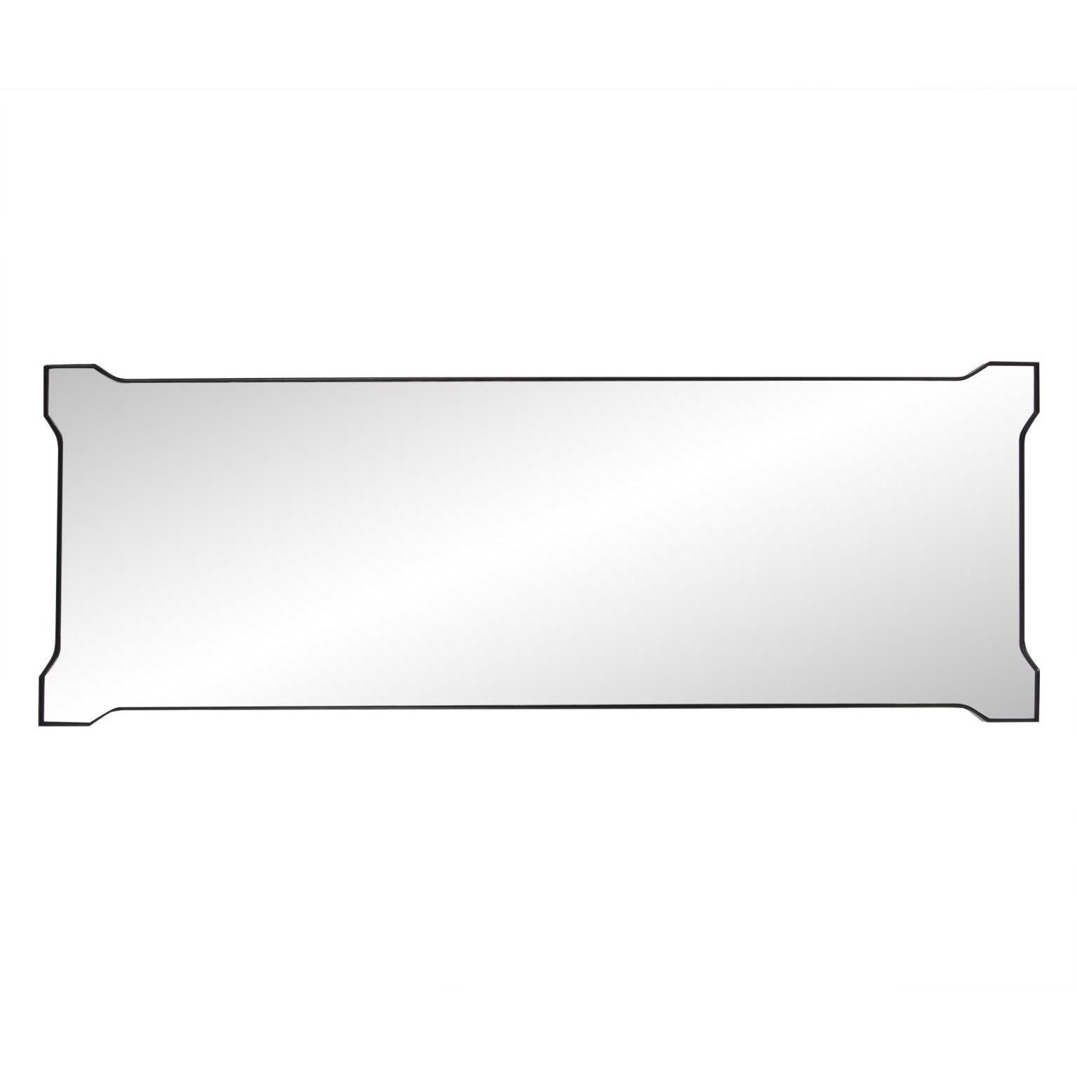 Irina 66 X 24 inch Matte Black Mirror