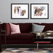 Antique Gold Black and White and Neutral and Pink Framed Art, Propac