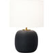 Hable Fanny 22.63 inch 9.00 watt Rough Black Ceramic Table Lamp Portable Light