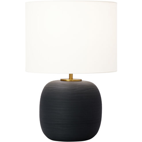 Hable Fanny 22.63 inch 9.00 watt Rough Black Ceramic Table Lamp Portable Light