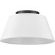 Penn 3 Light 16 inch Matte Black Flush Mount Ceiling Light