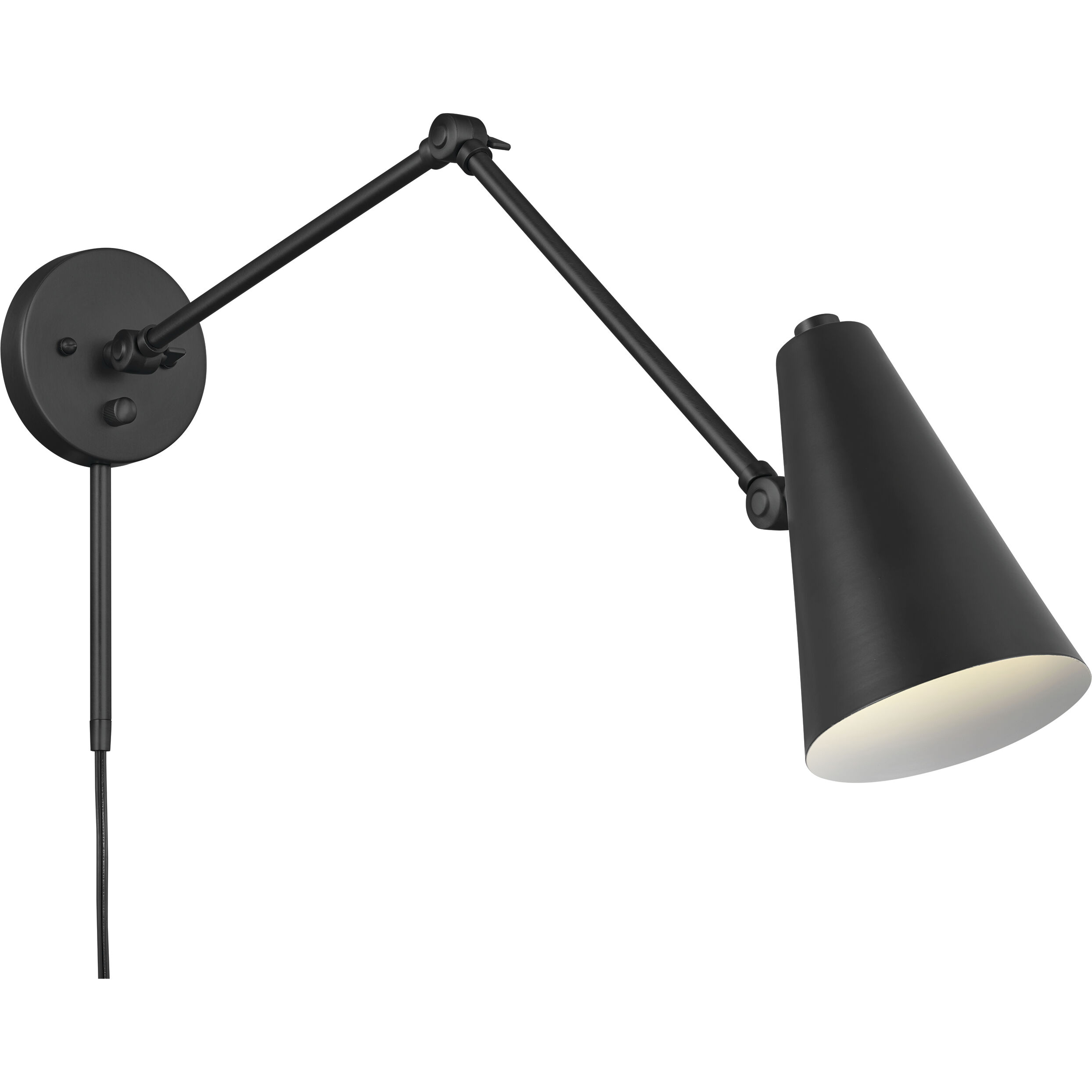 Sylvia 1 Light 5.5 inch Black Wall Sconce Wall Light