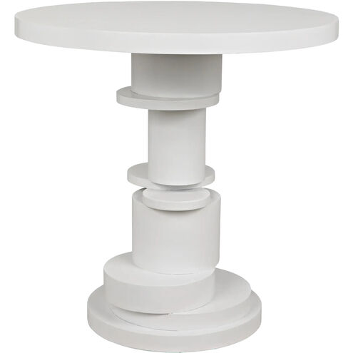 Hugo 28 X 28 inch Solid White Side Table