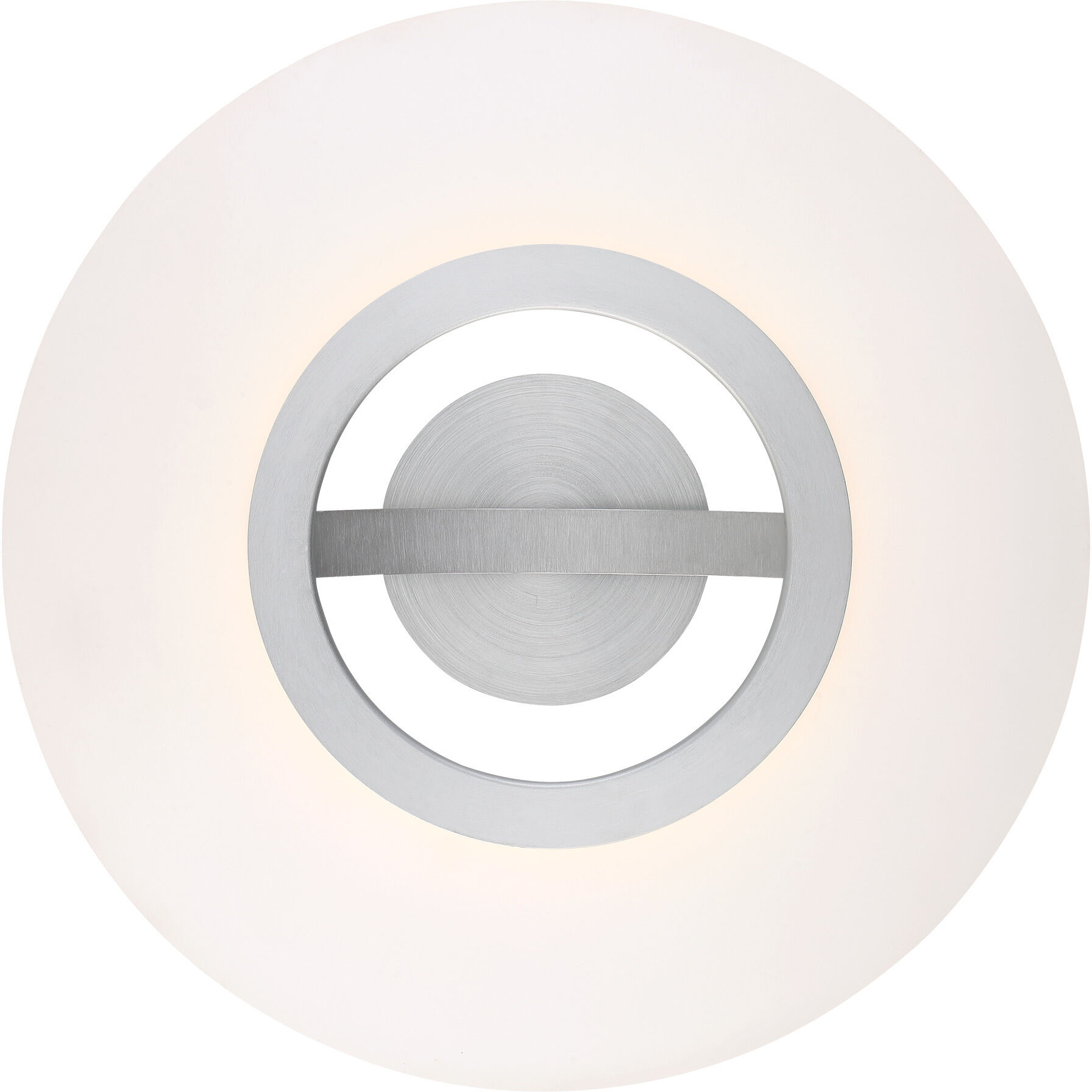 Elektron LED 28 inch Brushed Aluminum Semi-Flush Mount Ceiling Light, dweLED