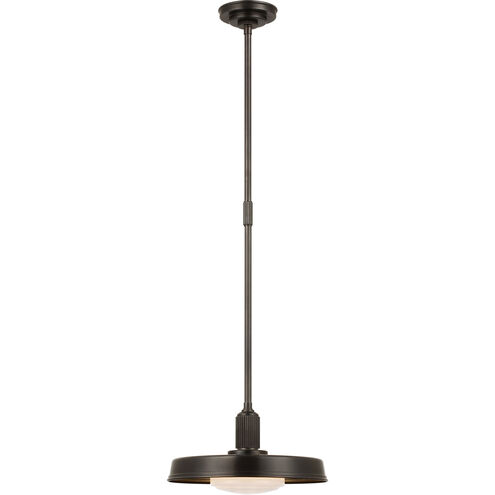 Chapman & Myers Ruhlmann LED 14 inch Bronze Factory Pendant Ceiling Light