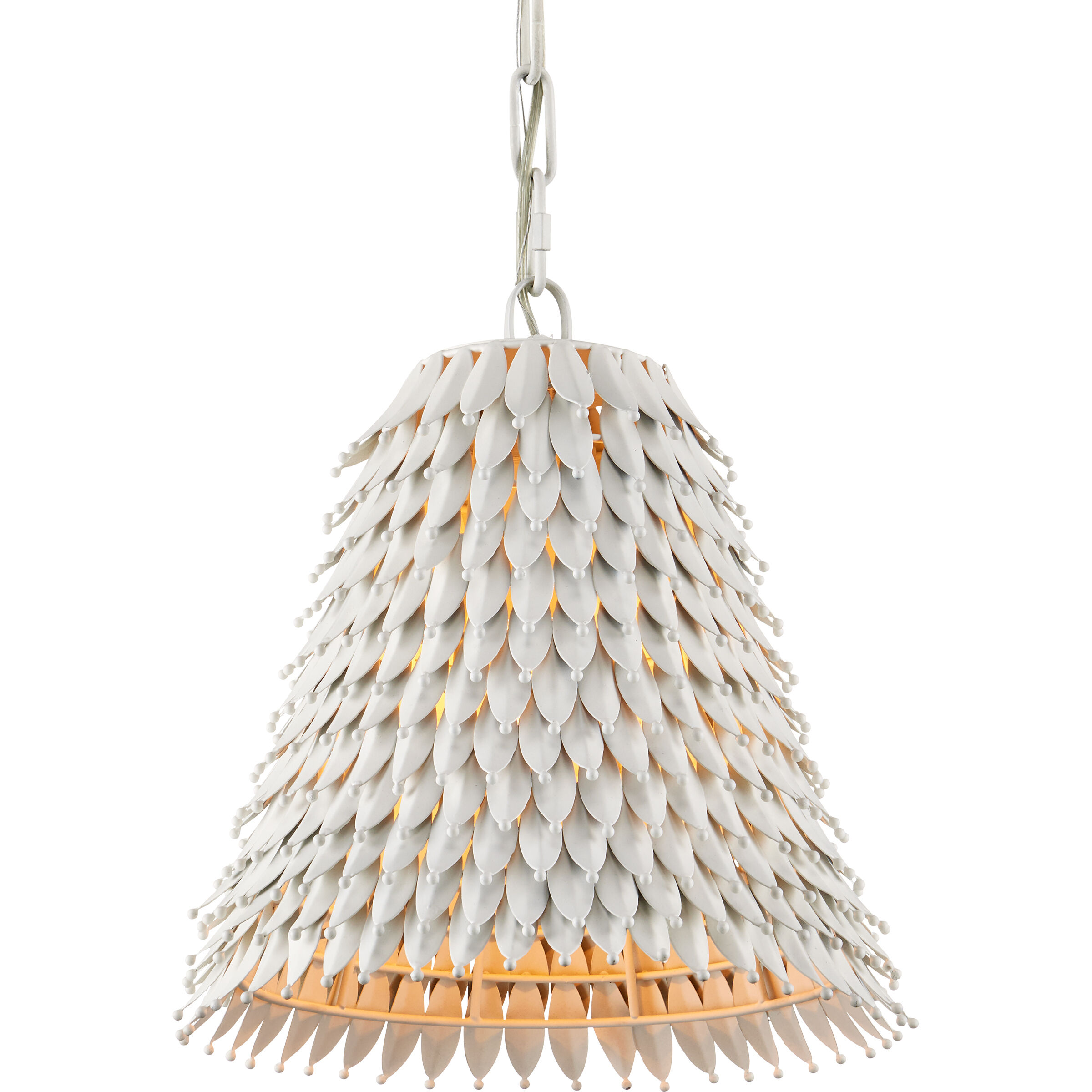 Overlay 1 Light 12.5 inch White Pendant Ceiling Light