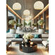 Alabaster Rocks Collection 1 Light 17 inch Brushed Brass Pendant Ceiling Light, Globe Family