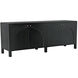 Weston 78.5 X 20.5 inch Hand Rubbed Black with Light Brown Sideboard