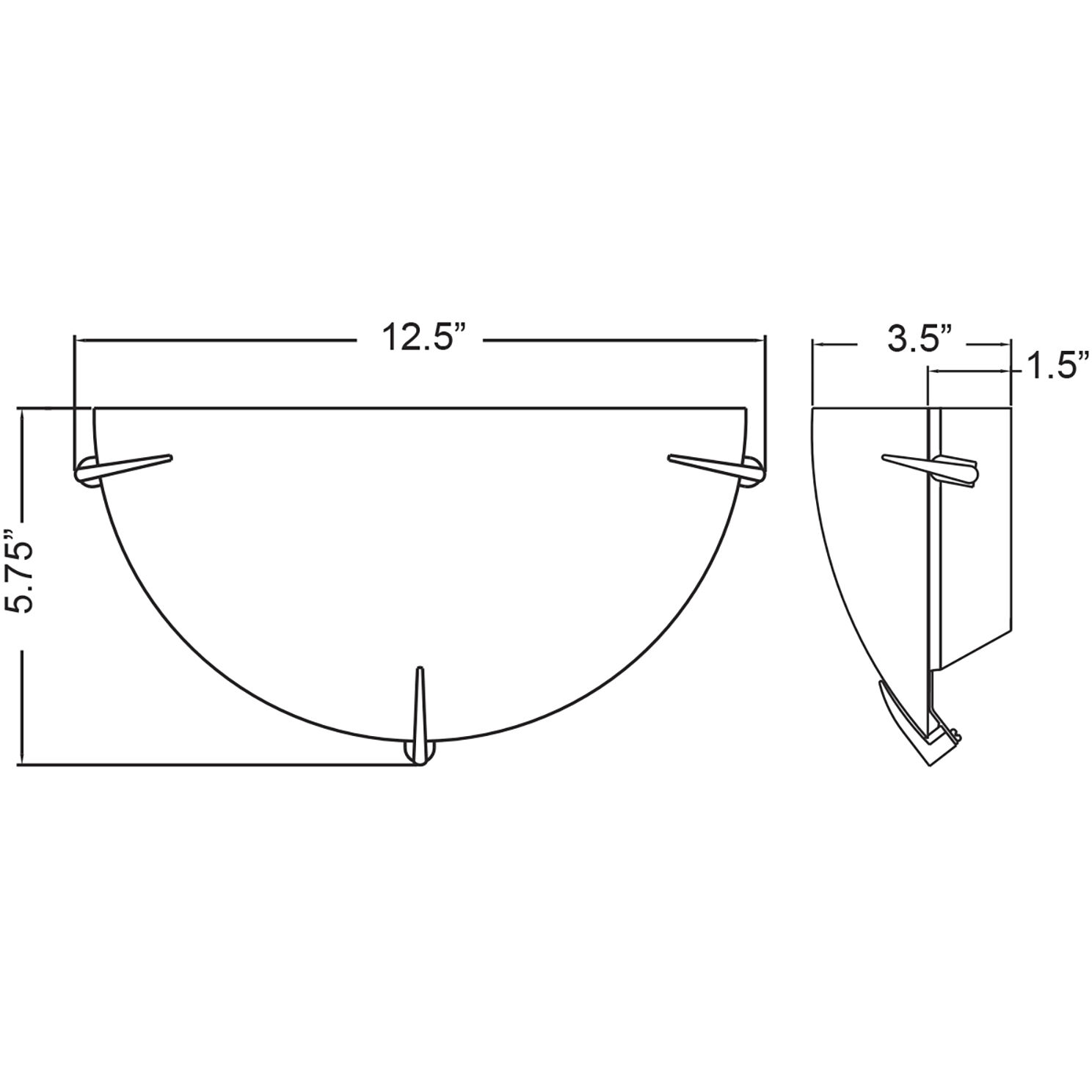 Zenon LED 12.5 inch Brushed Steel ADA Wall Sconce Wall Light in 3000K
