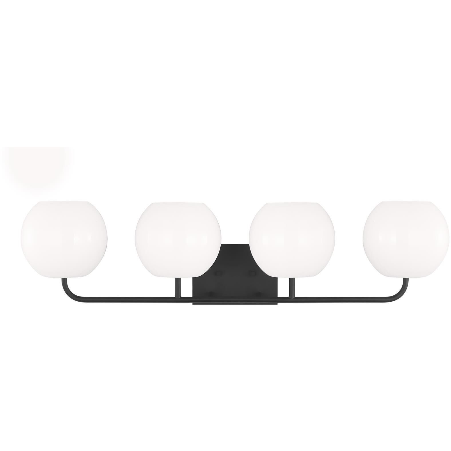 Rory 4 Light 34 inch Midnight Black Wall Bath Fixture Wall Light