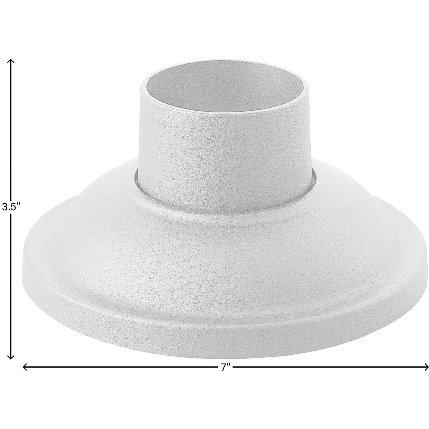 Isaac 7 inch Classic White Outdoor Pier Mount Base