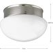 Fitter LED LED 7.5 inch Brushed Nickel Flush Mount Ceiling Light in LED Lamping, Progress LED