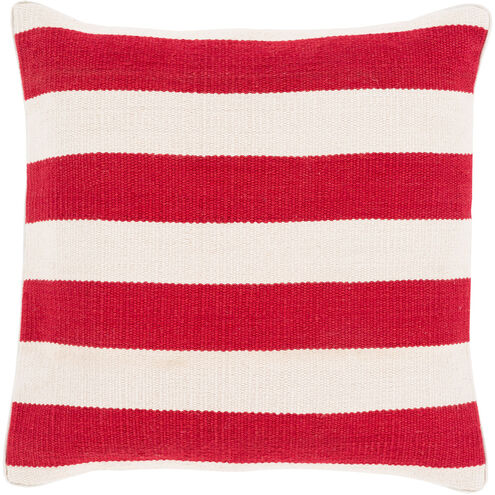 Bold Geo 18 inch Bright Red, Ivory Pillow Kit